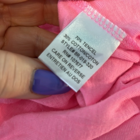 Alice + Olivia X Scoop NYC Dress Colab Casual Bodycon Size Small Tencel Hot Pink - Picture 8 of 10